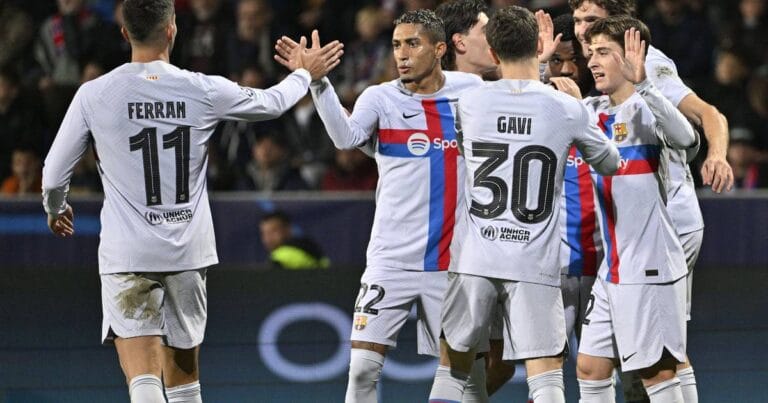 Watch: Espanyol fans chase Barcelona stars off pitch amid La Liga title celebrations