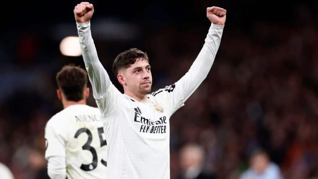 Real Madrid midfielder Federico Valverde