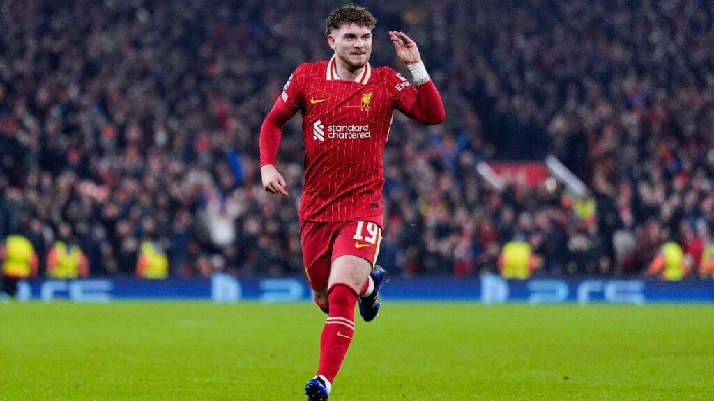 Liverpool midfielder Harvey Elliott