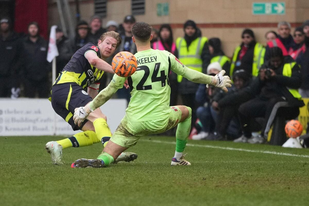 Leyton Orient 1-2 Manchester City: De Bruyne helps Guardiola’s men squeeze through after major scare