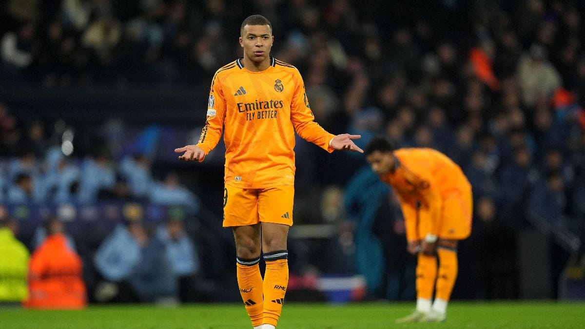 Thibaut Courtois aims dig at Kylian Mbappe and Vinicius Jr and claims Real Madrid were lacking in attack against Arsenal