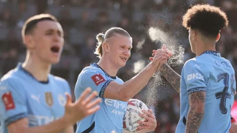 Bournemouth 1-2 Manchester City: Premier League holders mount comeback to book place in FA Cup semi-finals