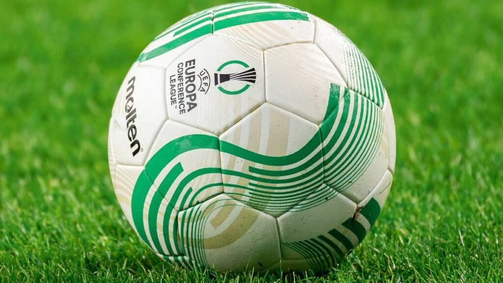 The ball for football competition the UEFA Europa Conference League