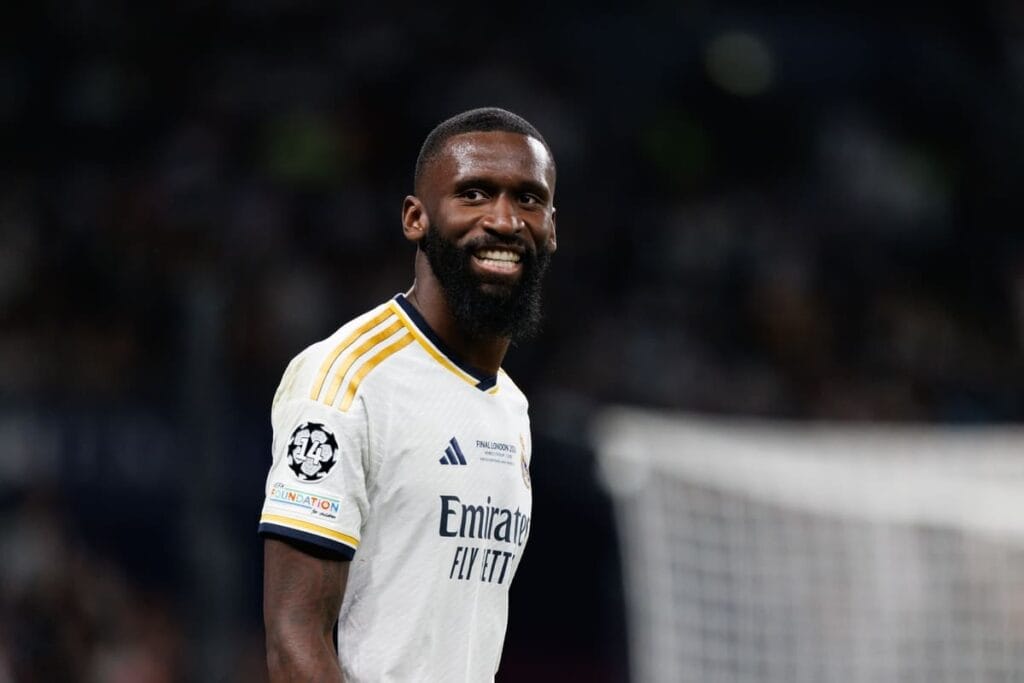 Footballer Antonio Rudiger playing for Real Madrid Football Club