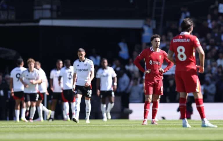 Fulham 3-2 Liverpool: Reds suffer rare defeat as title-race lead stays at 11 points