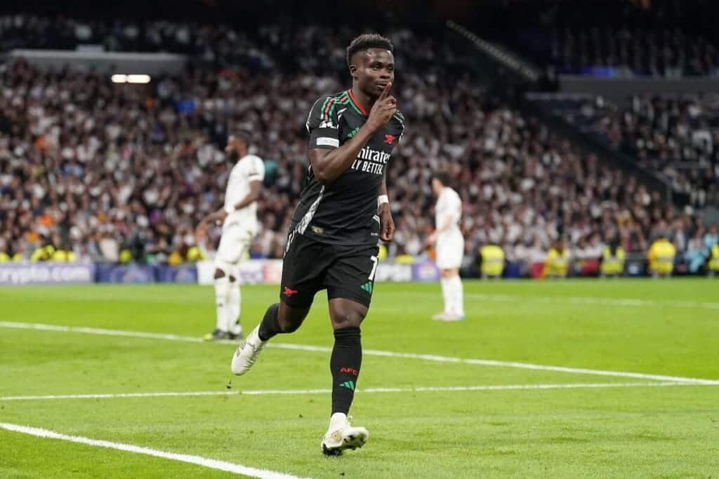 Arsenal Football Club footballer Bukayo Saka