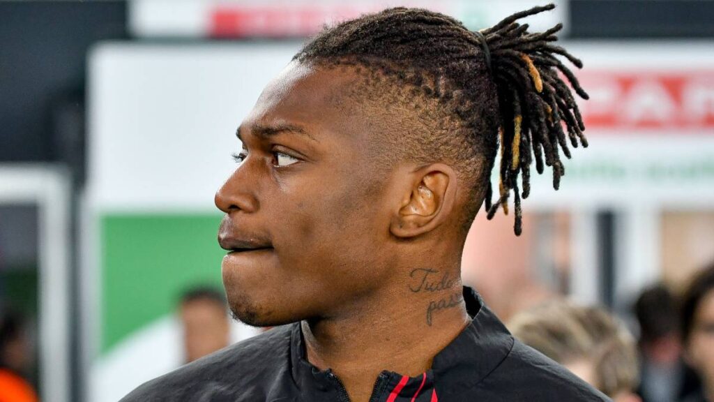 AC Milan forward Rafael Leao playing football