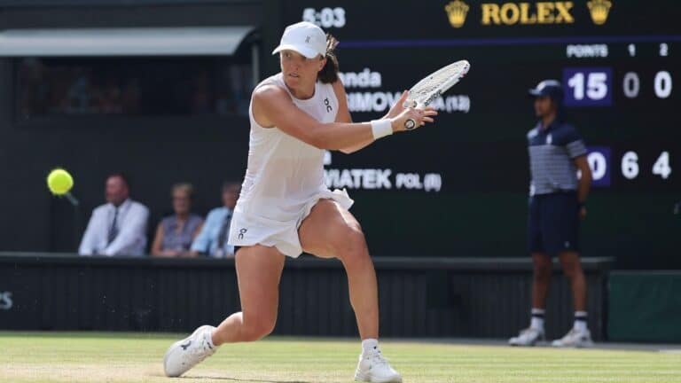 ‘This feels surreal’: Swiatek jubilant after blowing away Anisimova to win first Wimbledon title in 57 minutes