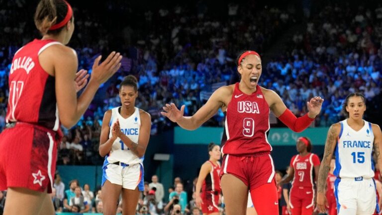 Paris 2024: USA women win eighth straight basketball gold after thrilling 67-66 win over France