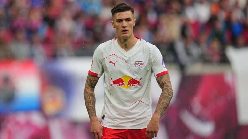 RB Leipzig striker Benjamin Sesko