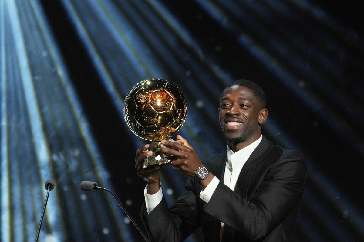 Ballon d’Or: PSG star Ousmane Dembele claims prestigious prize at Paris ceremony