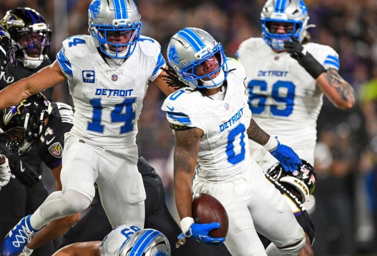 NFL: Lions Gash The Ravens For Impressive Road Win