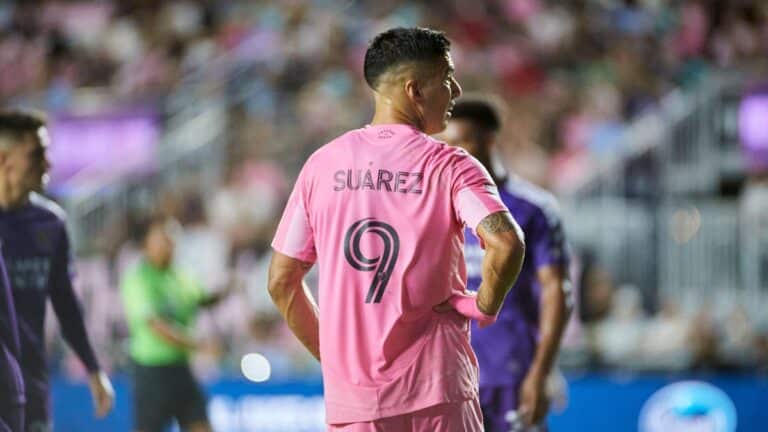 Luis Suarez given six-match ban for spitting at rival coaches during Inter Miami’s Leagues Cup final defeat to Seattle Sounders