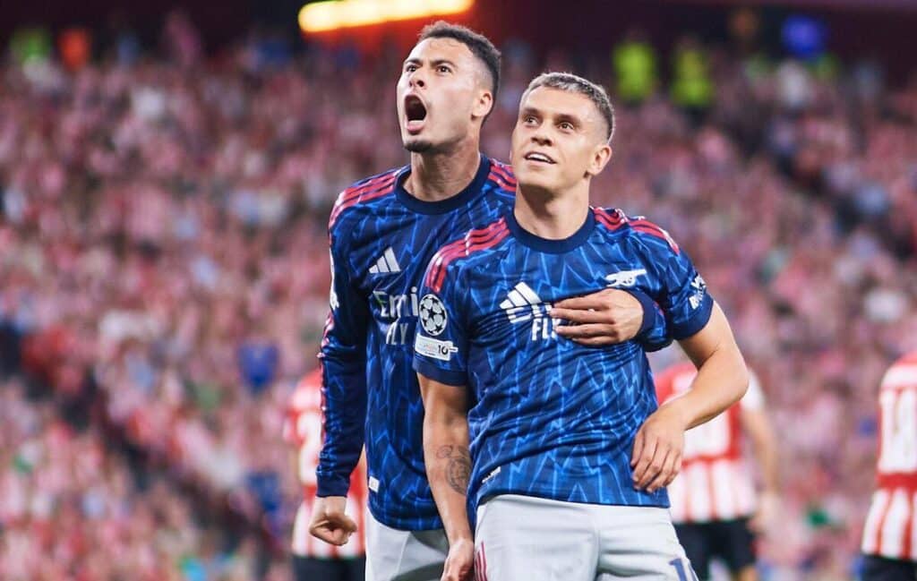 Leandro Trossard and Gabriel Martinelli