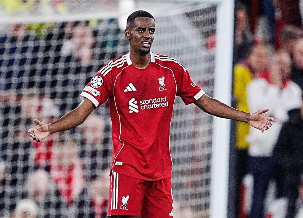 Liverpool striker Alexander Isak