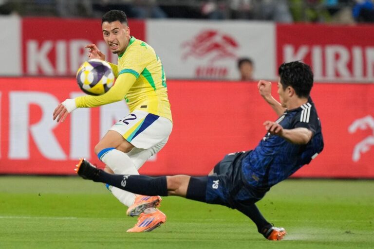 Japan 0-2 Brazil: Paulo Henrique and Gabriel Martinelli put Carlo Ancelotti’s side in control
