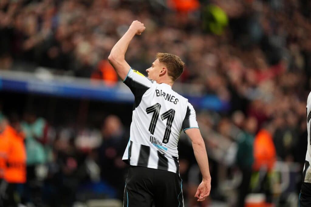Newcastle forward Harvey Barnes