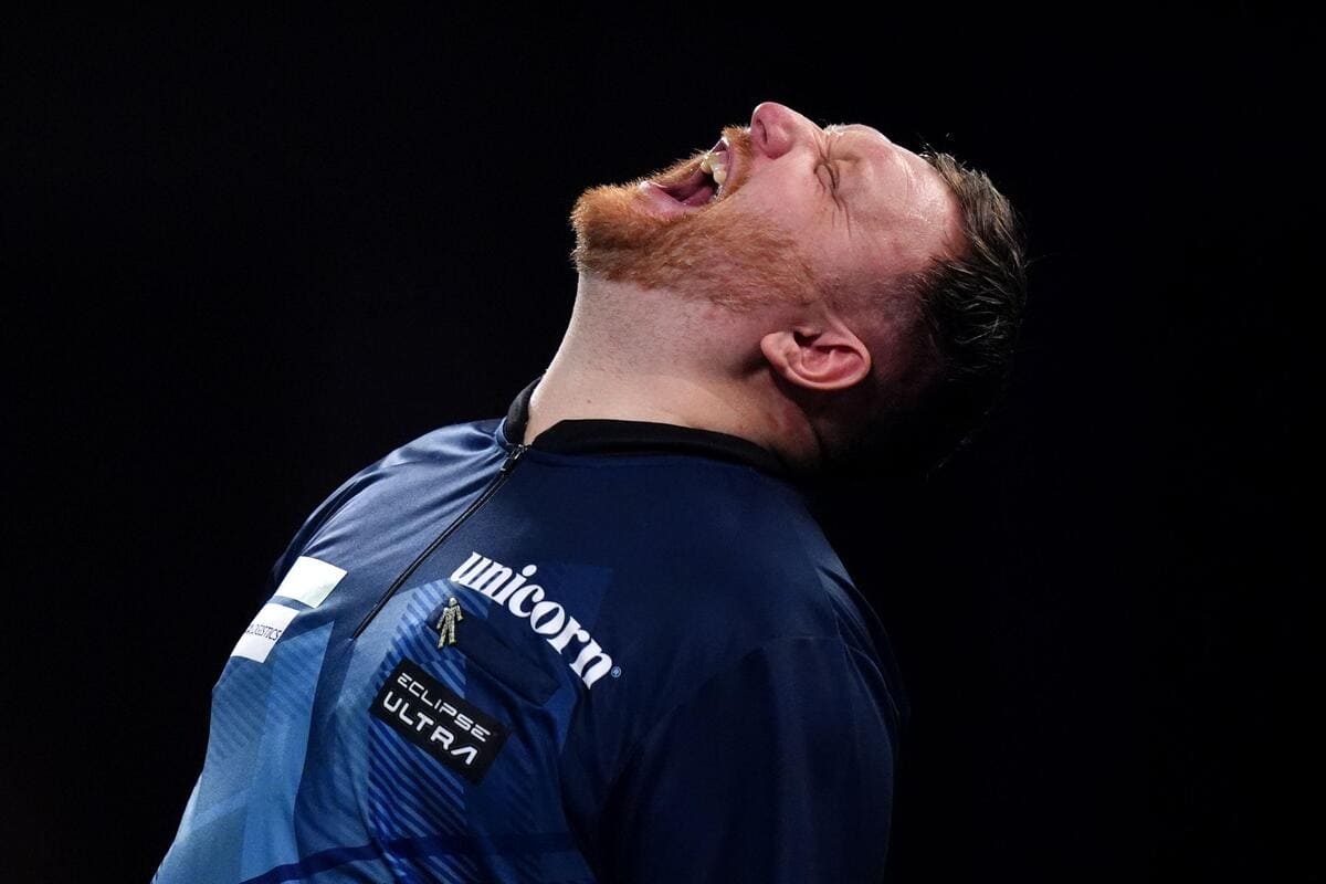 Drama at the darts as defeated Menzies leaves with bloody hand after punching table