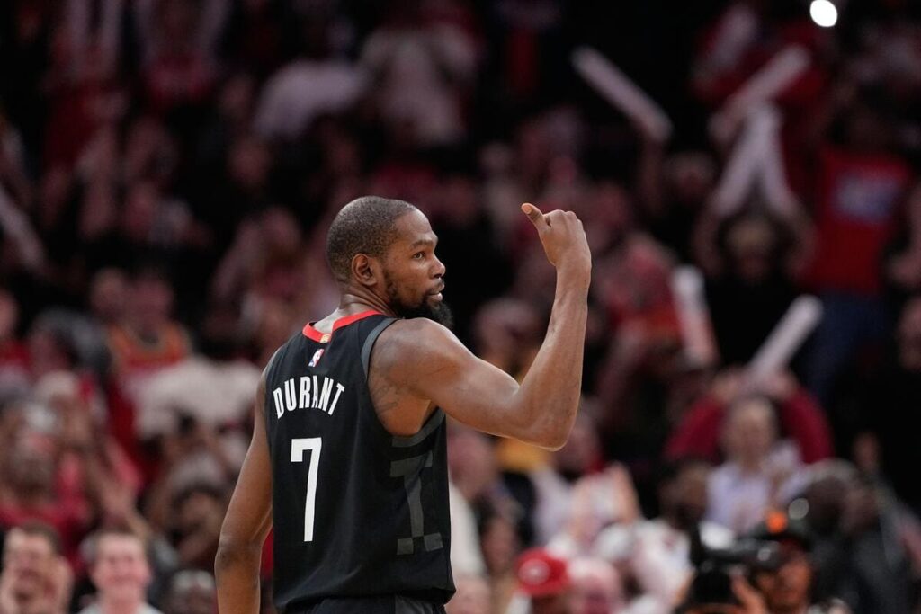 Kevin Durant of the Houston Rockets will feature in his 16th NBA All-Star Game