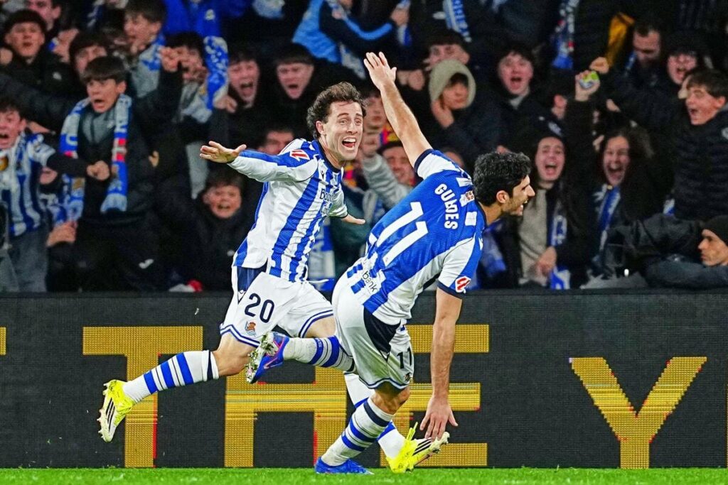 Real Sociedad winger Goncalo Guedes