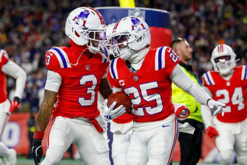 Marcus Jones is a big punt return threat for the Patriots.