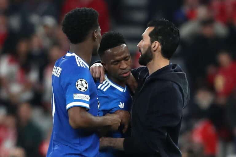 ‘A disgrace to football’: Trent on Vinicius incident