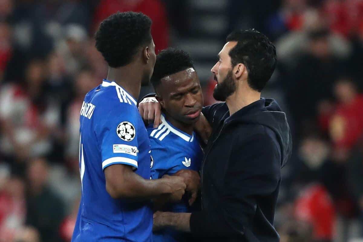 ‘A disgrace to football’: Trent on Vinicius incident