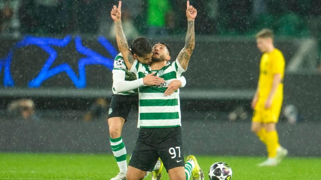 Sporting celebrate against Bodo/Glimt