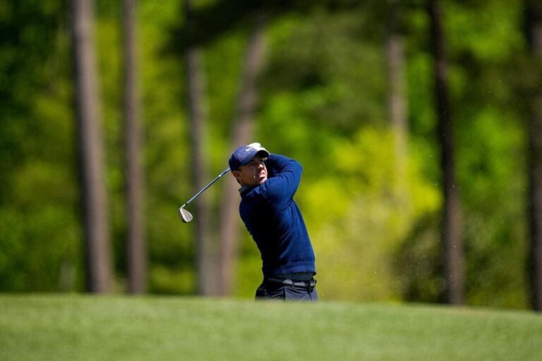 PGA Championship: McIlroy still chasing as Rahm starts Sunday strong