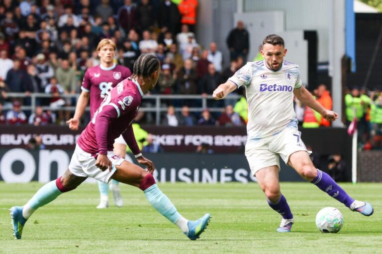 Burnley 2-2 Aston Villa: Visitors held by already-relegated Clarets