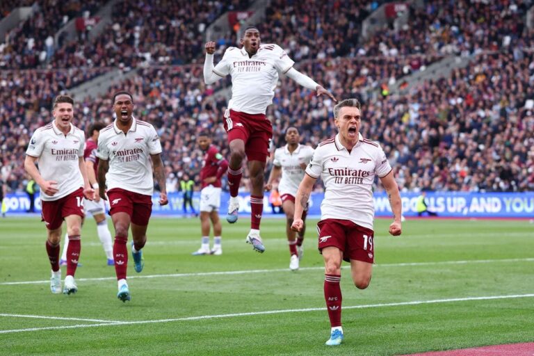 West Ham 0-1 Arsenal: Trossard hits late winner as Gunners edge closer to title