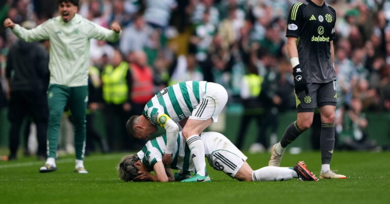 Celtic 3-1 Hearts: Report, result and goals as Bhoys seal fifth consecutive Scottish title